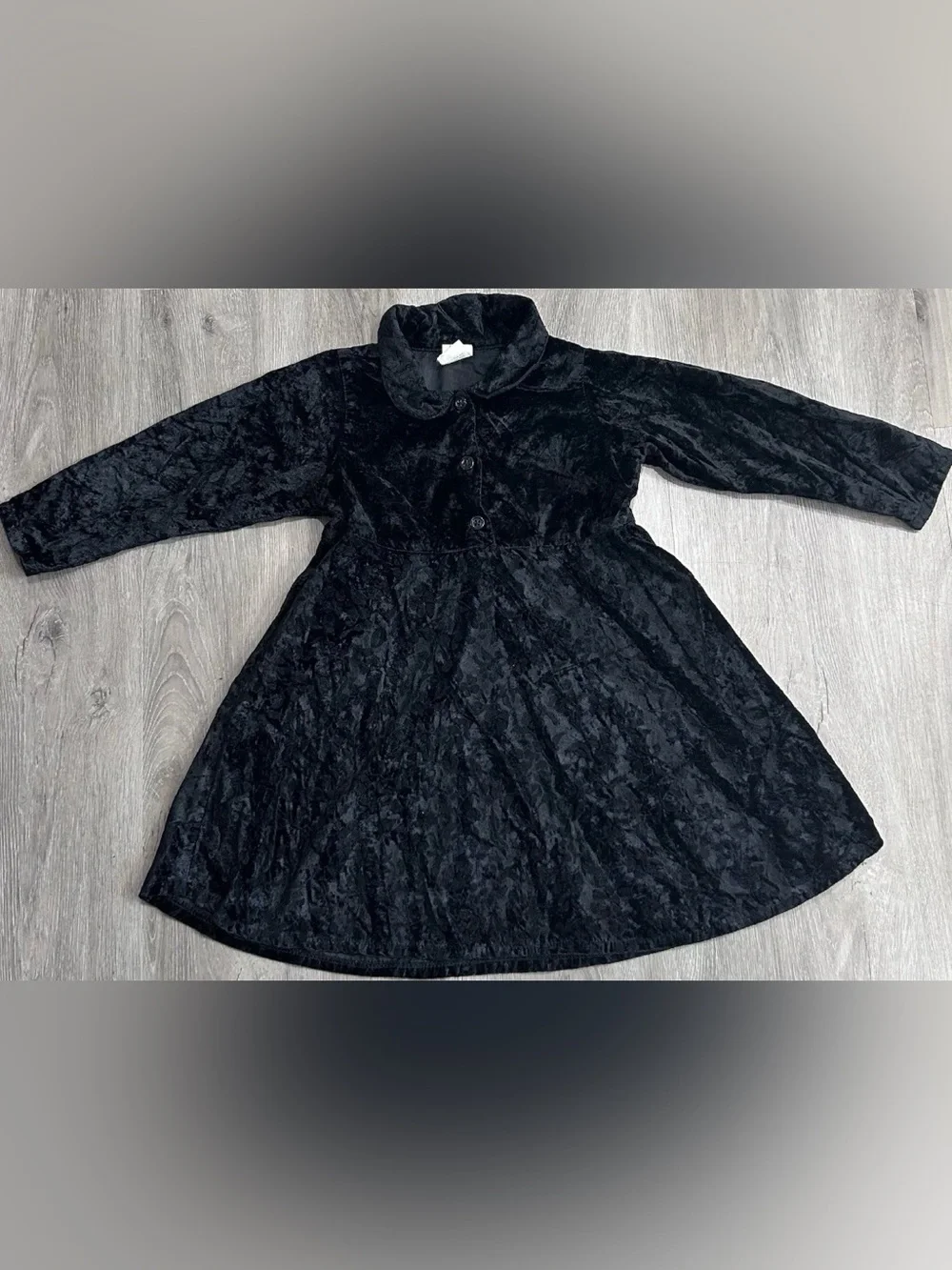 Baby Gap Black Velvet Dress 30-36 Months Toddler Holiday Party Vintage